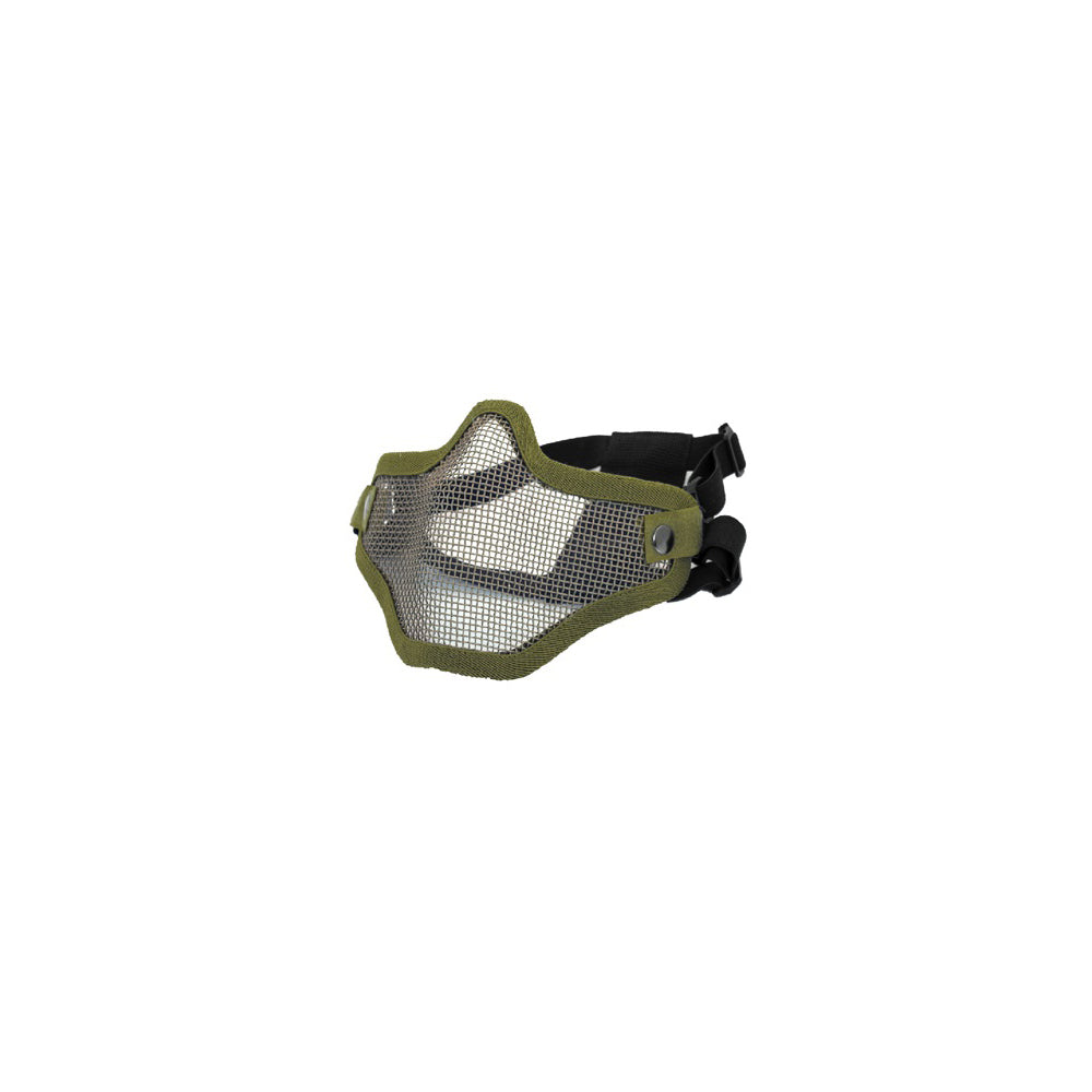 Maschera retata mezzo volto verde