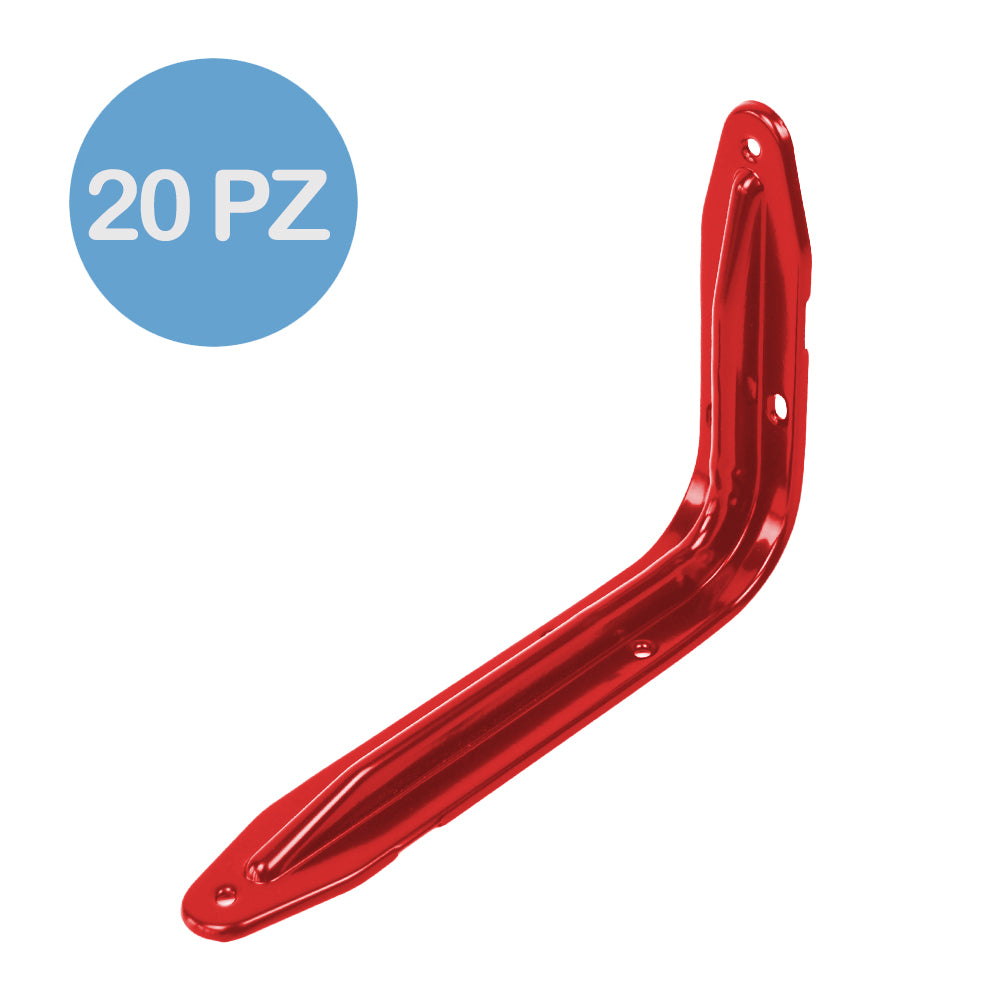 Reggimensola Nervata200X140mm ROSSO CF da 20 pz