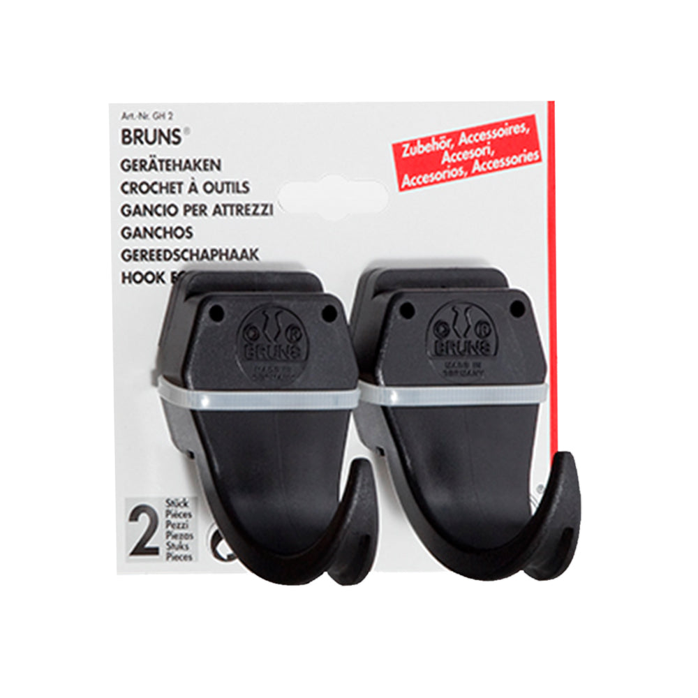 Ganci Bruns - 1 posto - 2 ganci Bruns con scheda SB black - Blister da 2 pz