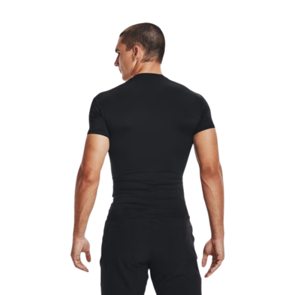 Maglia UNDER ARMOUR manica corta nera - THERMOCOMP indossata retro