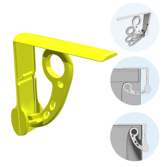 Fermatovaglia ABS lucido BL 4 pz - Giallo