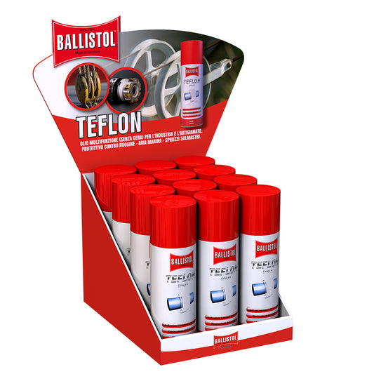 Espositore 12 pz spray al Teflon 200 ml