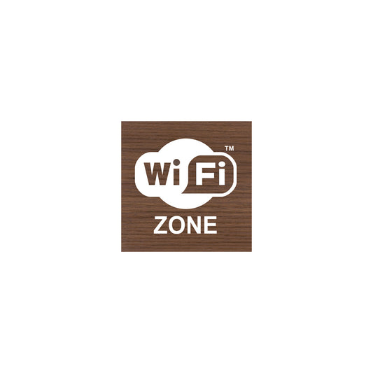 Drop Wood- 100X100 mm Wi - Fi Zone