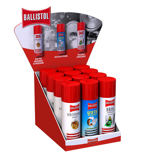 Espositore 12 pz BALLISTOL Tecnici Usta+Ustanol+Seal