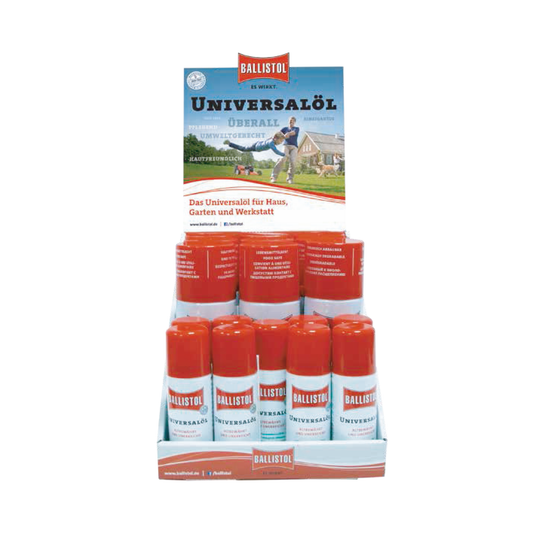 BALLISTOL - espositore olio universale spray 9+9 pz.