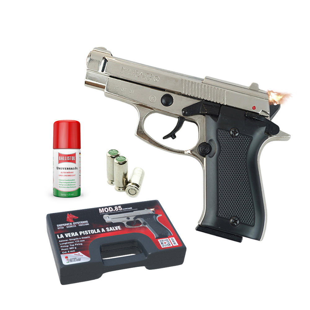 Pistola a salve 85 Cal .8 - Chrome