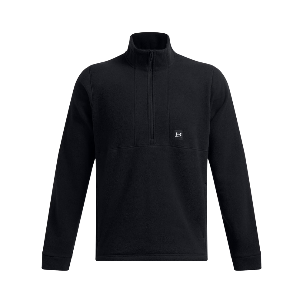 Felpa UNDER ARMOUR uomo in pile nero - THERMOTACT FLEECE