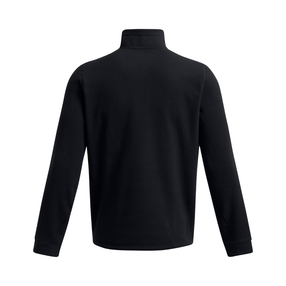 Felpa UNDER ARMOUR uomo in pile nero - THERMOTACT FLEECE retro