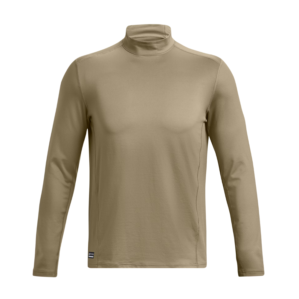 Maglia UNDER ARMOUR a maniche lunghe beige militare - BASE-TACT TURTLENECK