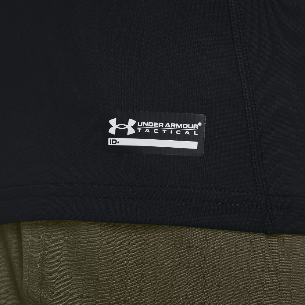 Maglia UNDER ARMOUR a maniche lunghe nera - BASE-TACT NECKLINE logo