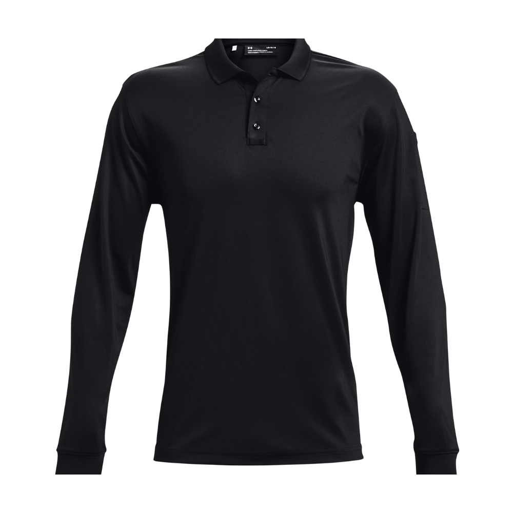 Polo UNDER ARMOUR a manica lunga nera - BASE UNDER GEAR